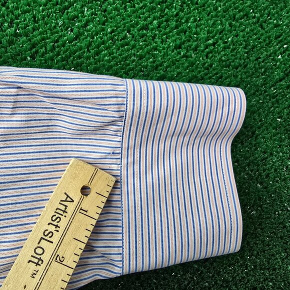 Untuckit Shirt Mens 3XL Striped‎ Button Down Long Sleeve Preppy Work Casual - Picture 6 of 9